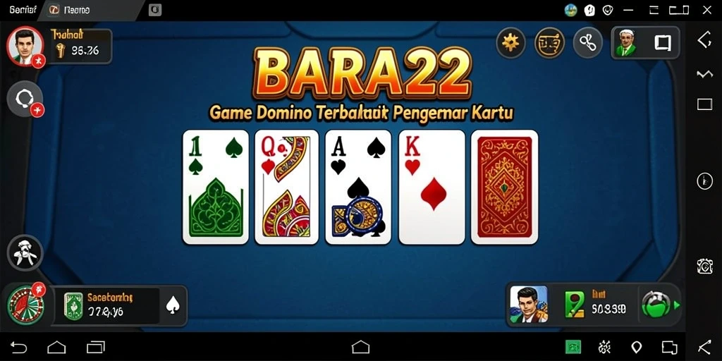 Tampilan gameplay menawan dari BARA22 saat bermain Domino.